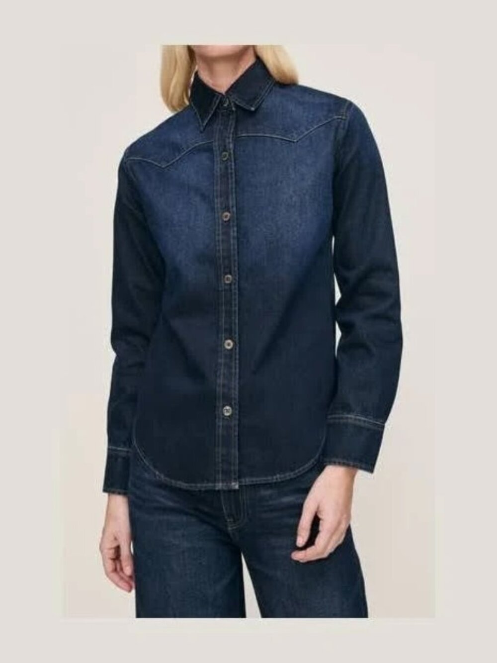 ZARA DARK DENIM SHIRT SIZE L